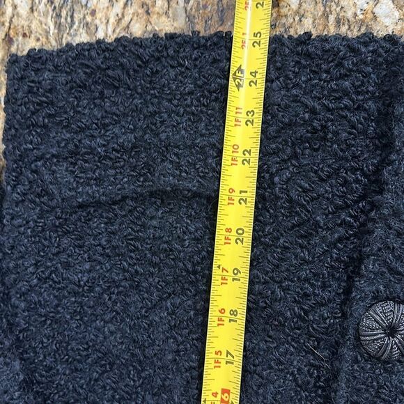 National Board Vintage Fur Wool Button Front Coat In Black Size M - Picture 7 of 9